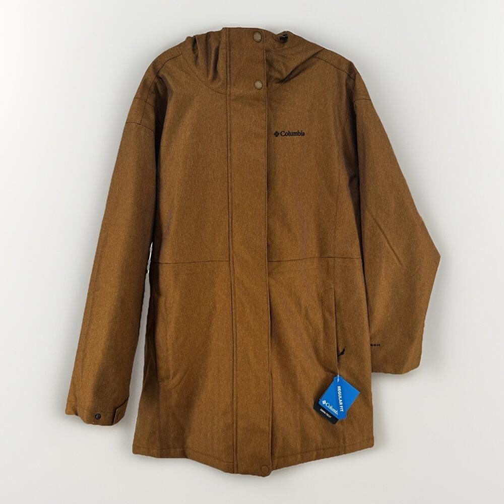 Columbia Portland Omnitech Point Parka Brown Womens Medium Jacket NWT $170